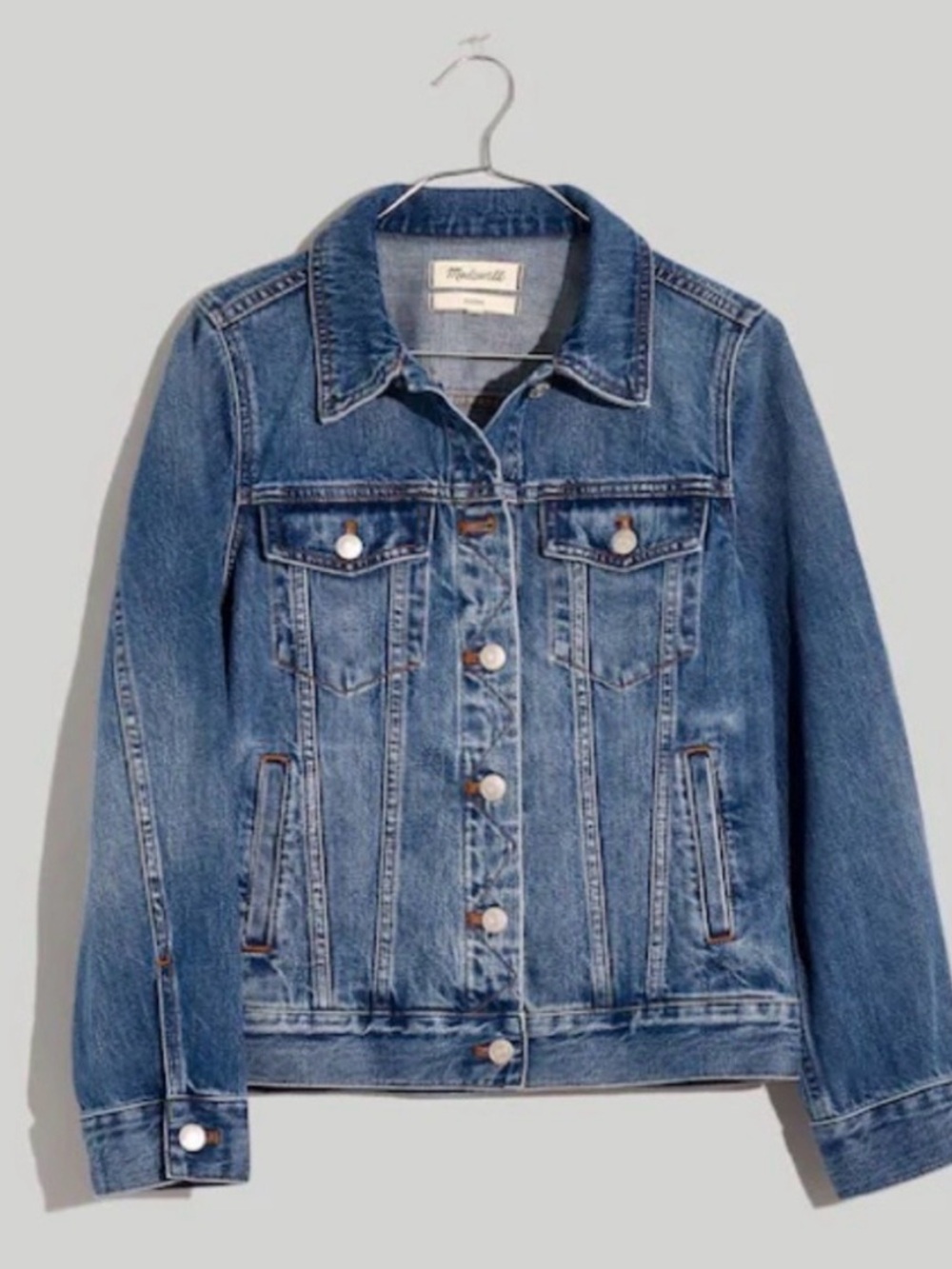 Madewell Medium Blue Denim Trucker Jacket
